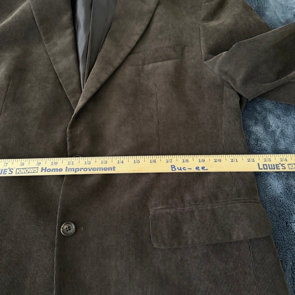 Ralph Ralph Lauren Men's Corduroy Blazer Sport Coat Jacket 42R Brown 2 Button - Picture 13 of 16